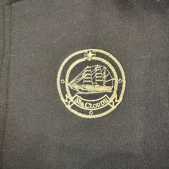 Sea Cloud Cruise Line Zippered Men’s Hoody Size Small Navy Blue - Picture 4 of 9